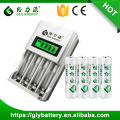 Geilienergy Rechargeable NIMH NICD AA AAA Battery Charger With 4 Slots